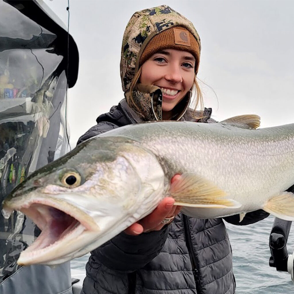 january fishing on flathead lake montana